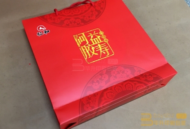 仁和阿膠益壽口服液手提袋印刷的非常好，得到客戶的好評