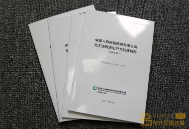 中國人壽員工違紀(jì)行為處理規(guī)定手冊印刷
