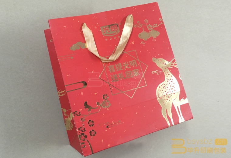 光明牛奶手提袋印刷、南京手提袋印刷