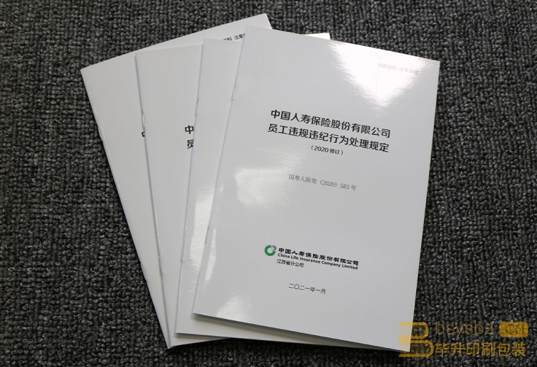 中國人壽員工違紀(jì)行為處理規(guī)定手冊(cè)印刷